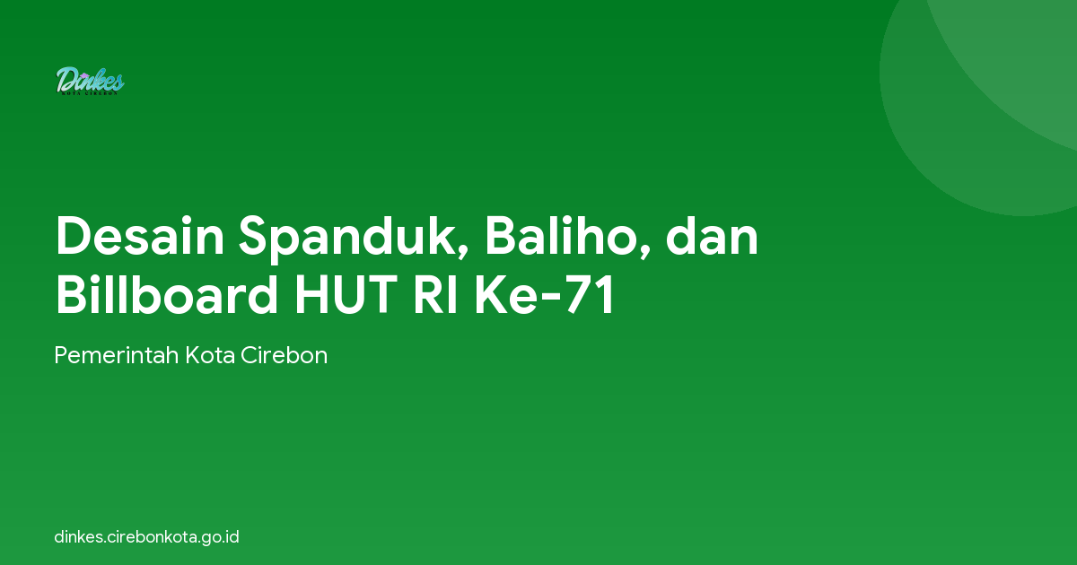 Desain Spanduk, Baliho, dan Billboard HUT RI Ke-71