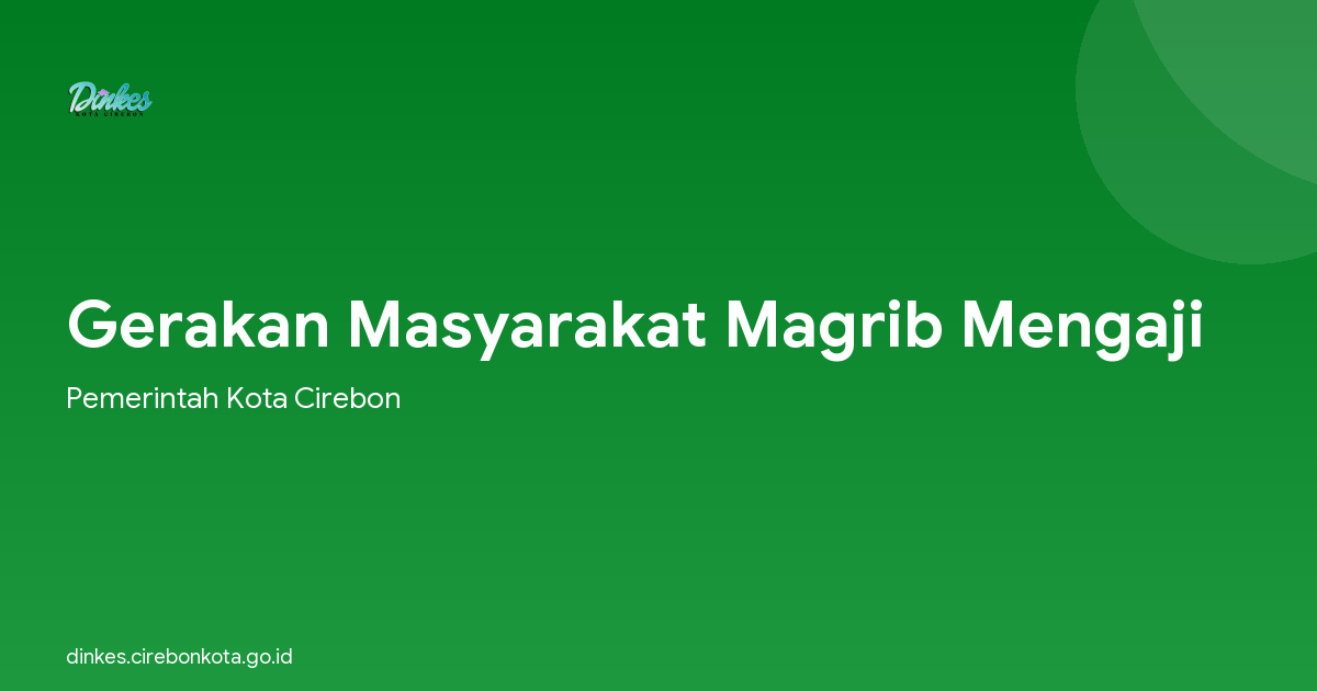 Gerakan Masyarakat Magrib Mengaji