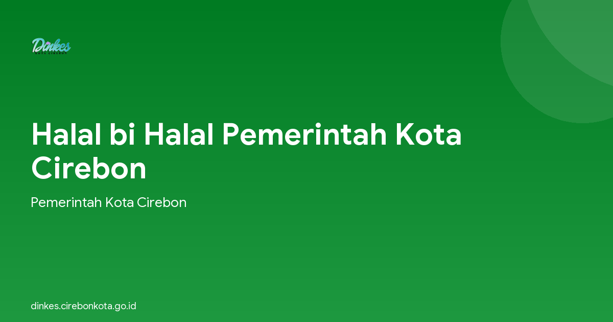 Halal bi Halal Pemerintah Kota Cirebon