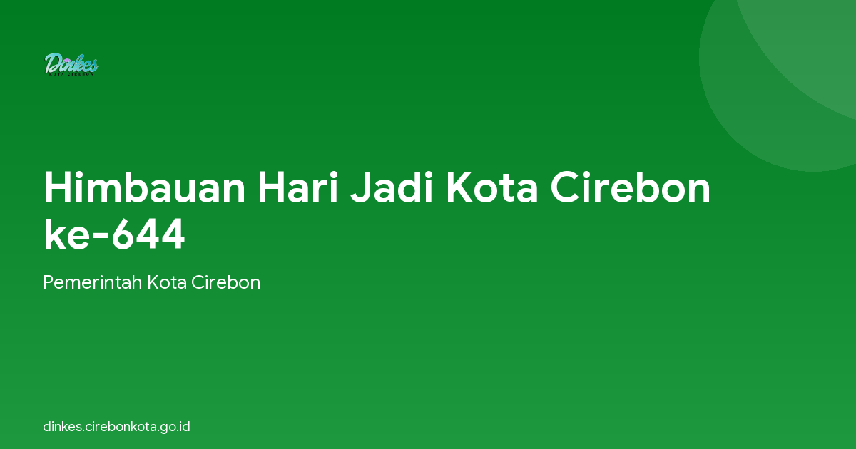 Himbauan Hari Jadi Kota Cirebon ke-644