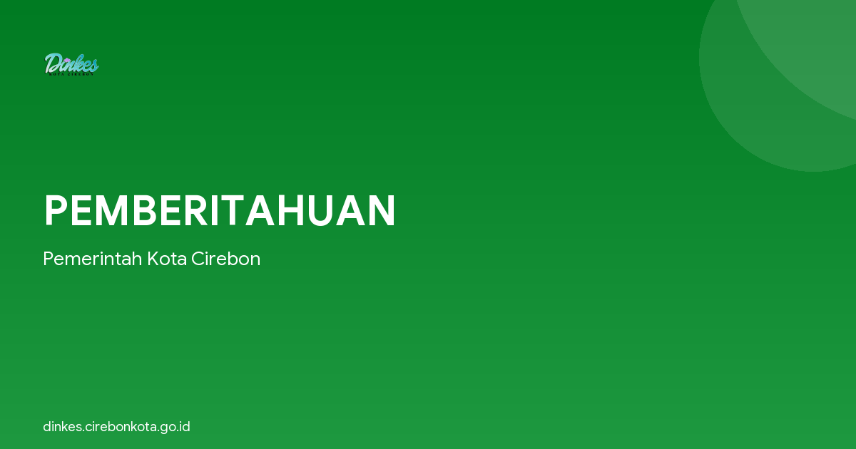 PEMBERITAHUAN