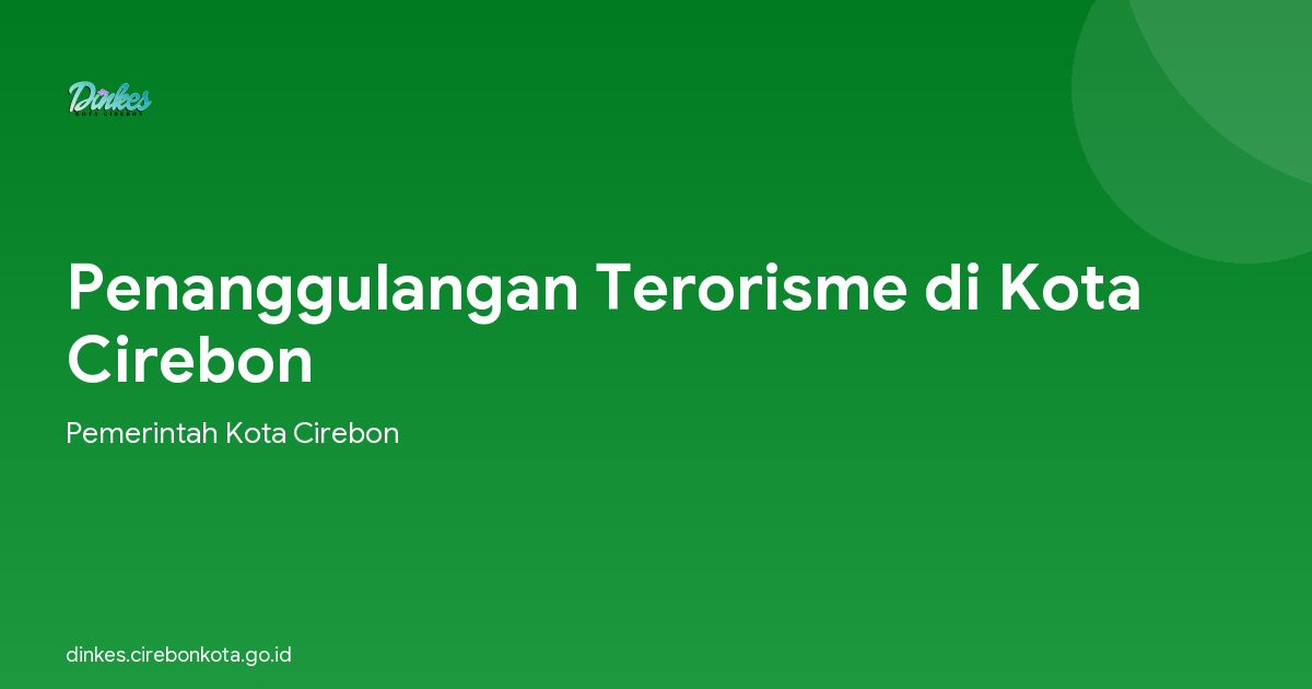 Penanggulangan Terorisme di Kota Cirebon
