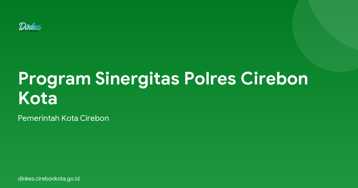 Program Sinergitas Polres Cirebon Kota