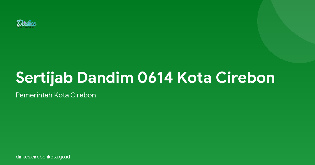 Sertijab Dandim 0614 Kota Cirebon
