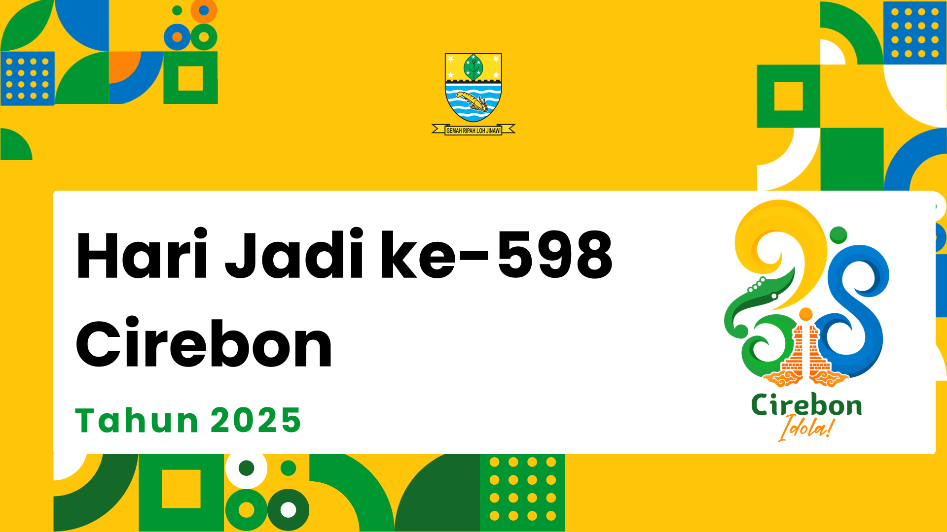 Hari Jadi ke-598 Cirebon: Semangat “Mayungi lan Nyumponi”, Kukuhkan Diri sebagai Kota Idola