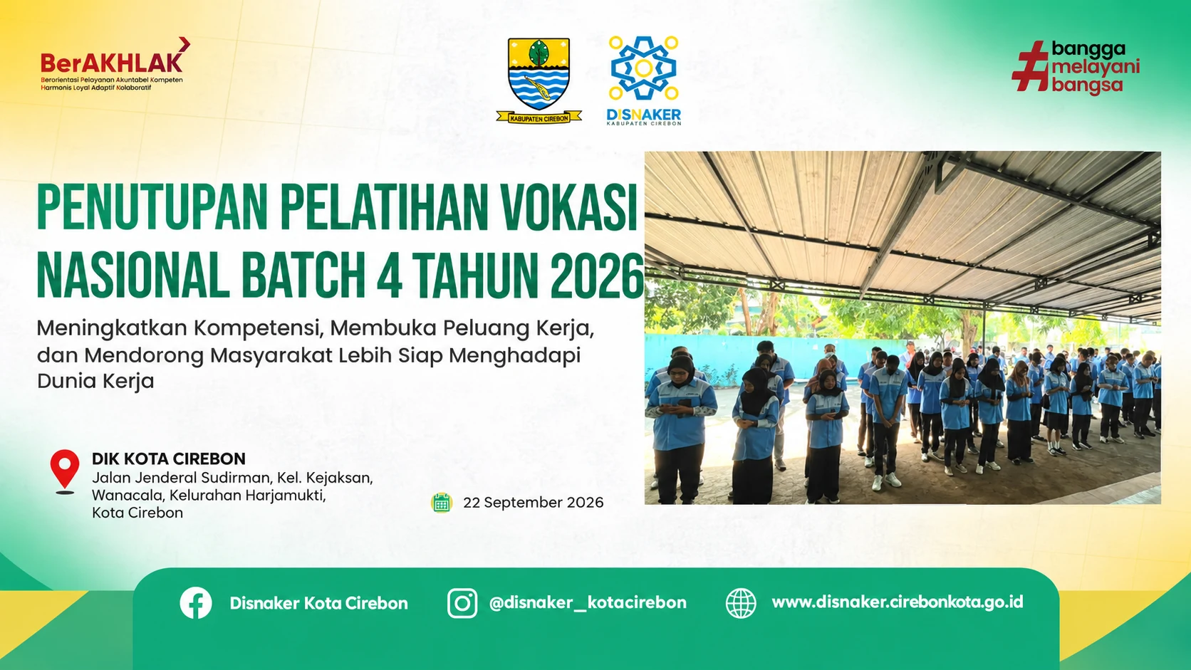 Penutupan Pelatihan Vokasi Nasional Bacth 4 Tahun 2026