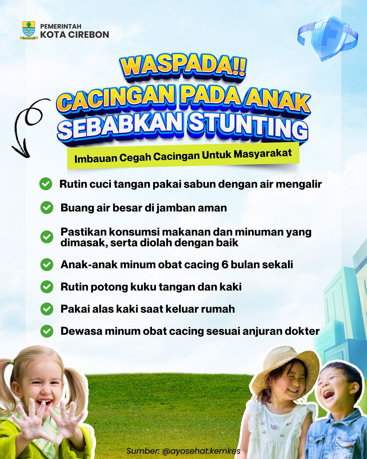 Cacingan pada Anak Sebabkan Stunting